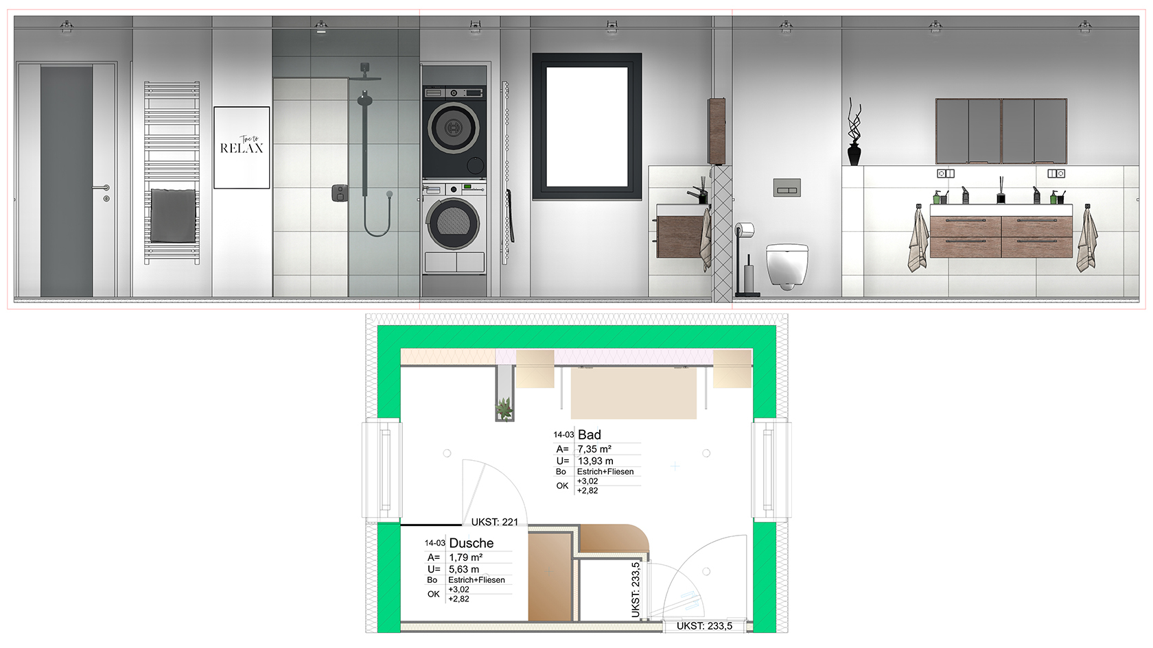 ELITECAD Architecture | Plan depiction: Elevation views